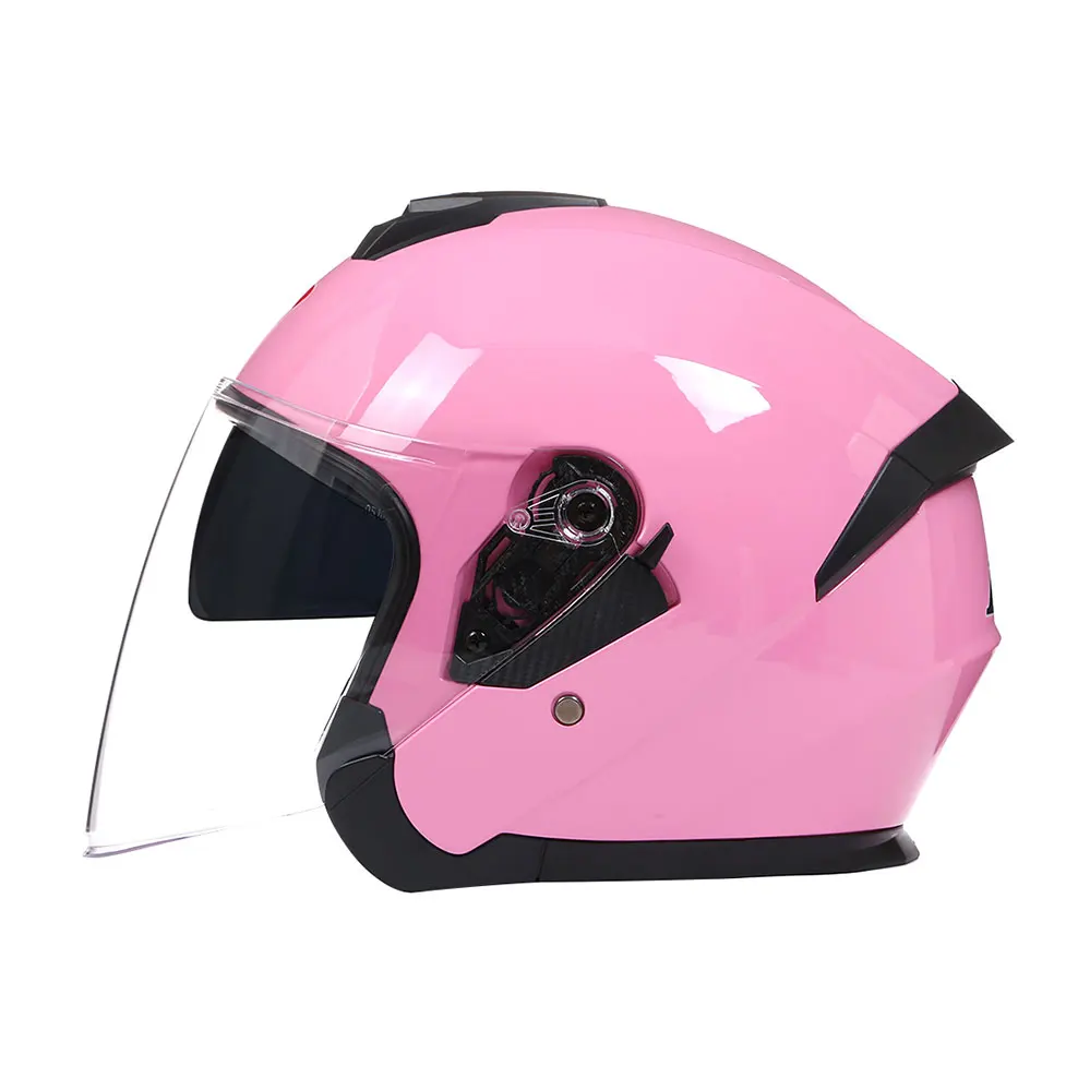 

Новый мужской мотоциклетный шлем с двойным козырьком для женщин, гоночный защитный шлем для езды на велосипеде 3/4, профессиональный Casco