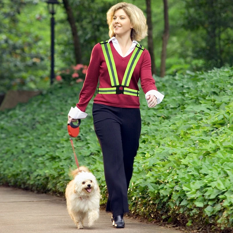 Светоотражающий жилет безопасности поясные полосы для строительства дорожного