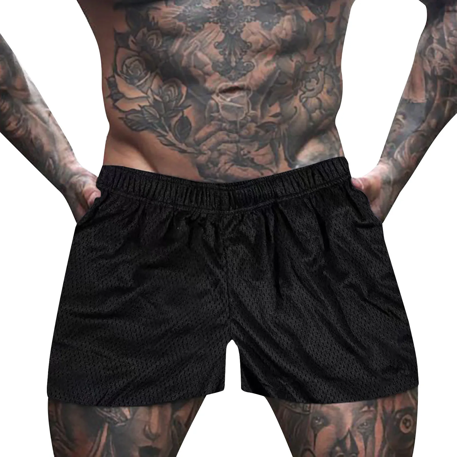

Summer Sportswear Trunks Loose Shorts Breathable Summer Fitness Shorts For Men Bodybuilding Basketball Pantalones Cortos New