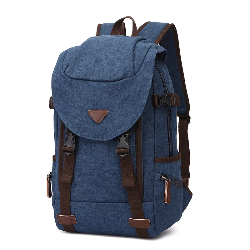 

2020 new canvas backpack male waterproof laptop bag college student campus style school bag mysterious messenger luxury designer