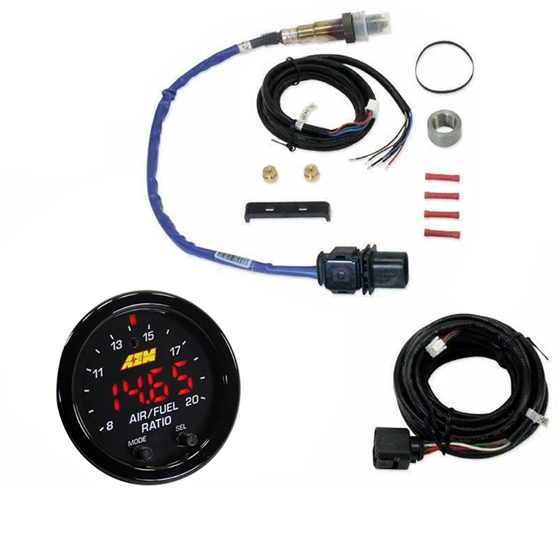 

1Set 30-0300 Broadband Air/Fuel Ratio AFR Gauge Kit Oxygen Sensor 028017025 Wideband Air/Fuel Ratio Gauge