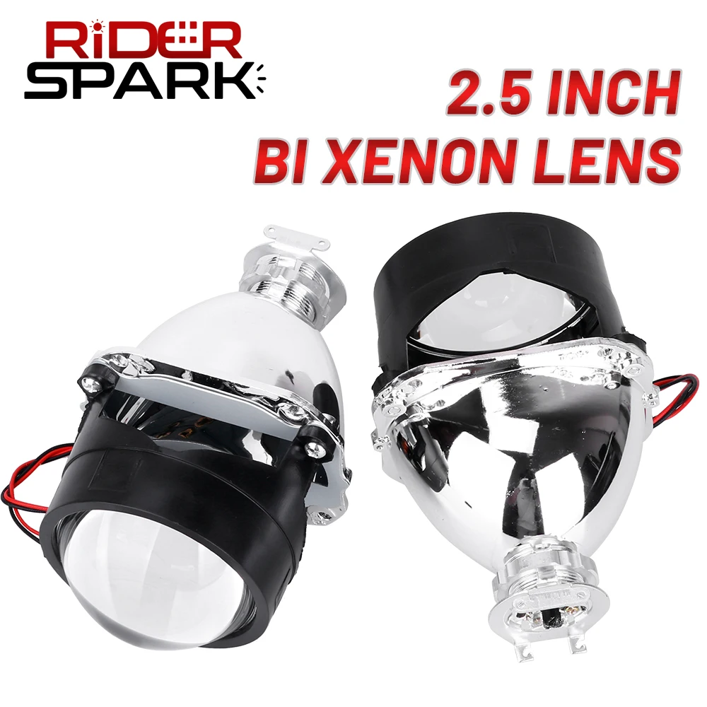 

2.5 inch HID Bi xenon Projector Lenses Running Lights LED Angel Eyes For Headlights H4 H7 Car Retrofit Use H1 HID Or H1 LED Bulb