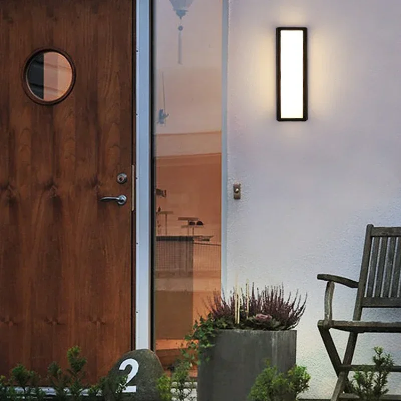 Outdoor Wall Light LED Waterproof Motion sensor Modern Exterior Lamp Outside Facade Street Porch Garden Decor Sconce