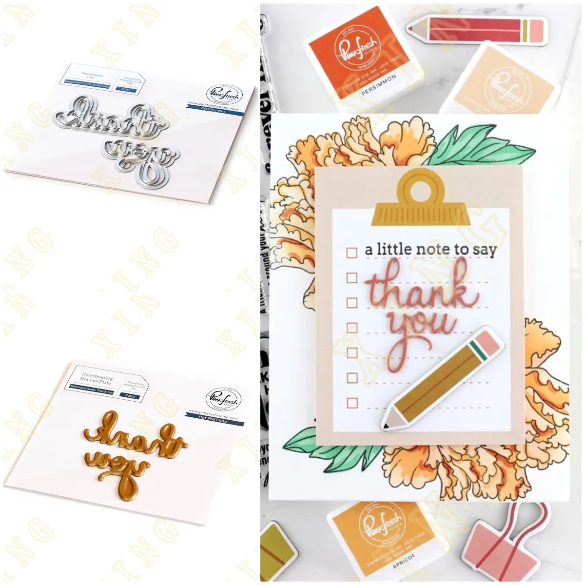 

Thank You New Metal Cutting Dies Hot Foil Scrapbook Diary Decoration Stencil Embossing Template Diy Greeting Card Handmade