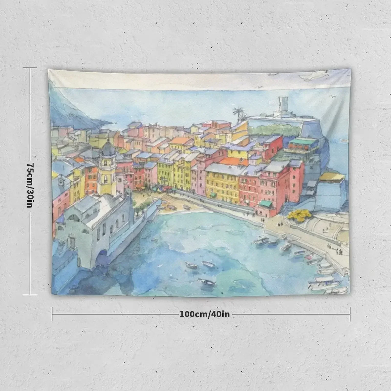 Vernazza Cinque Terre Гобелен Украшение Спальня комнаты Настенные покрытия