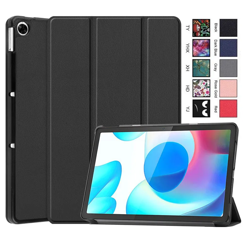 

For Realme Pad Mini 8.7 inch 2022 Tablet PU Leather Folding Magnetic Smart Cover Funda for Realme Pad Mini 8.7'' Case Kids