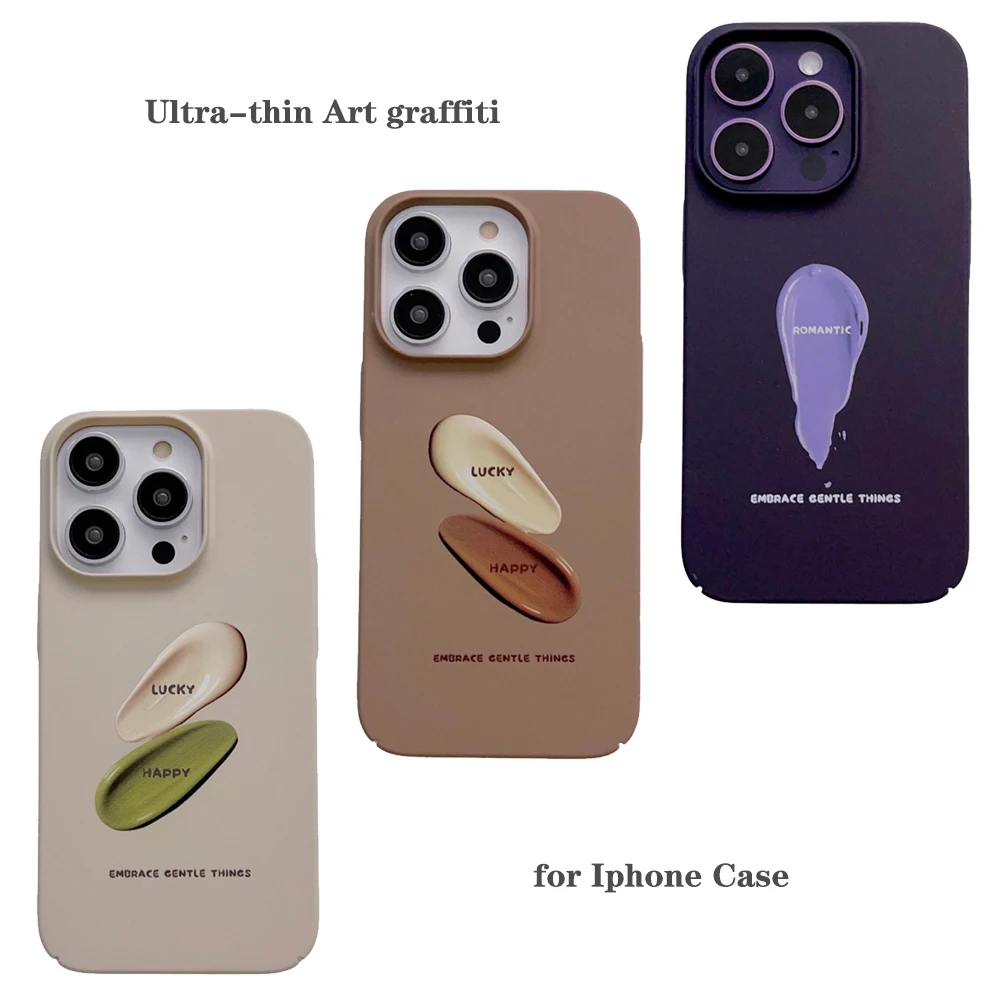 

Skin-friendly Ultra-thin PC All-inclusive Scratch-resistant Case for Iphone14 Pro Max 12 11 13pro Design of Art Graffiti Pigment
