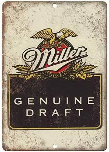 Genune Mller Drft Retro Beer d Old Style Rusty Lookng Br Pub Coffee House Metl Tn Sgn 812 nches
