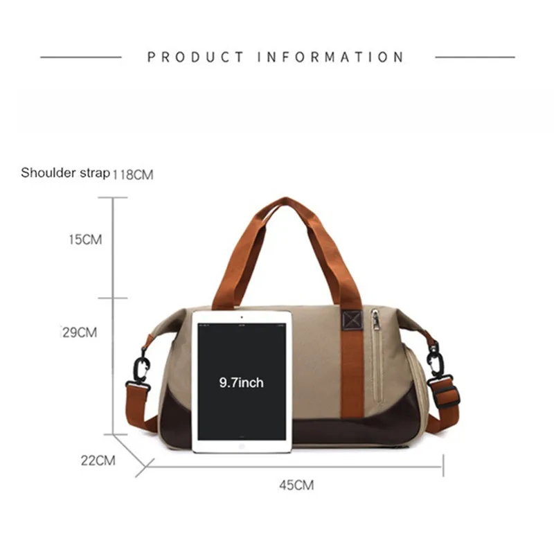 Женская сумка для спортзала Спортивная развлекательная большая дорожная