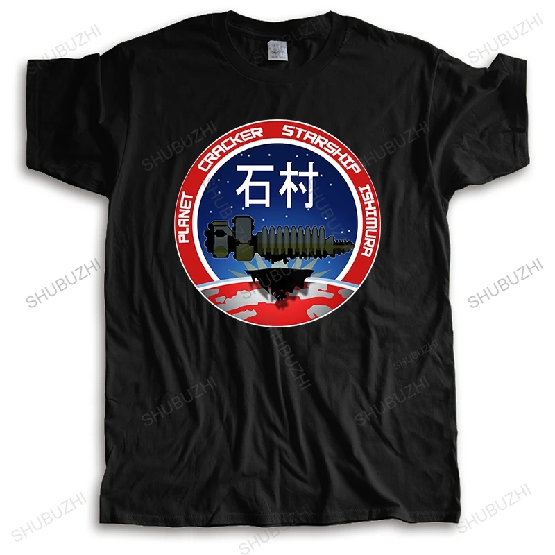 

man summer fashion funny print t-shirt tops New Vintage Planet Cracker Starship Ishimura Logo Gamer Dead Space Men's T-Shirts
