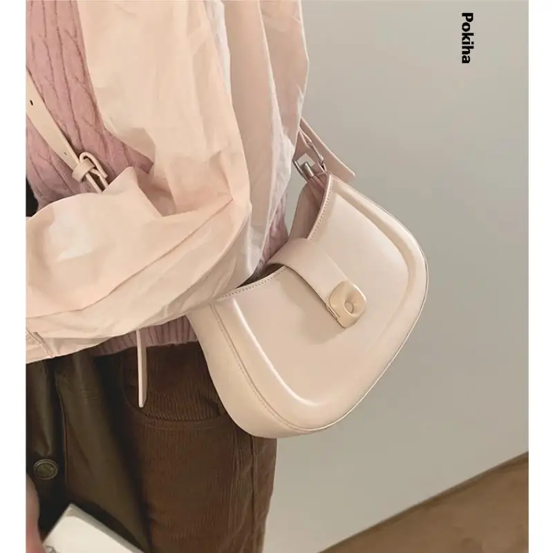 

Versatile Fashion Crossbody Bag Luxury Designer High Quality Underarm Ladies Shoulder Bags 2023 New Solid Color Handbag Casuals