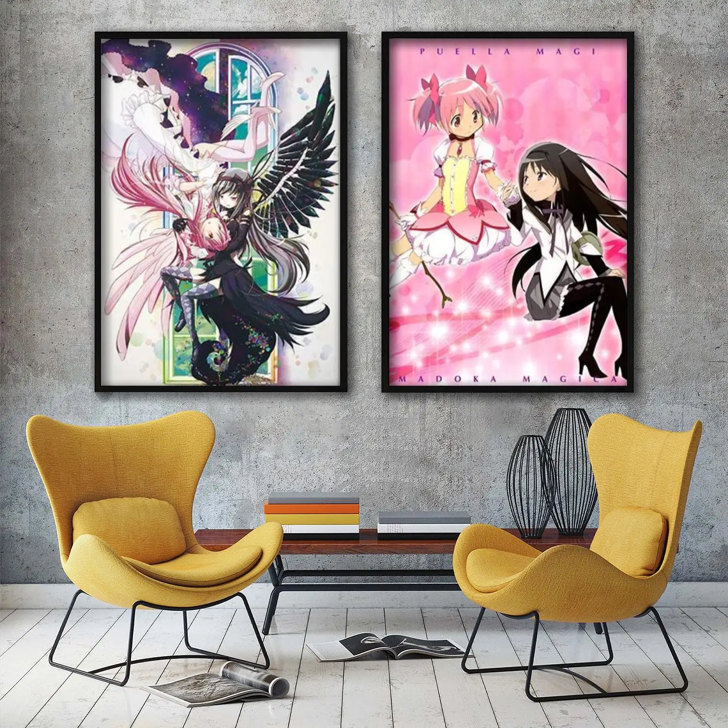 

madoka magica 2 cartoon Decorative Painting Canvas 24x36 Poster Wall Art Living Room Posters Bedroom Painting