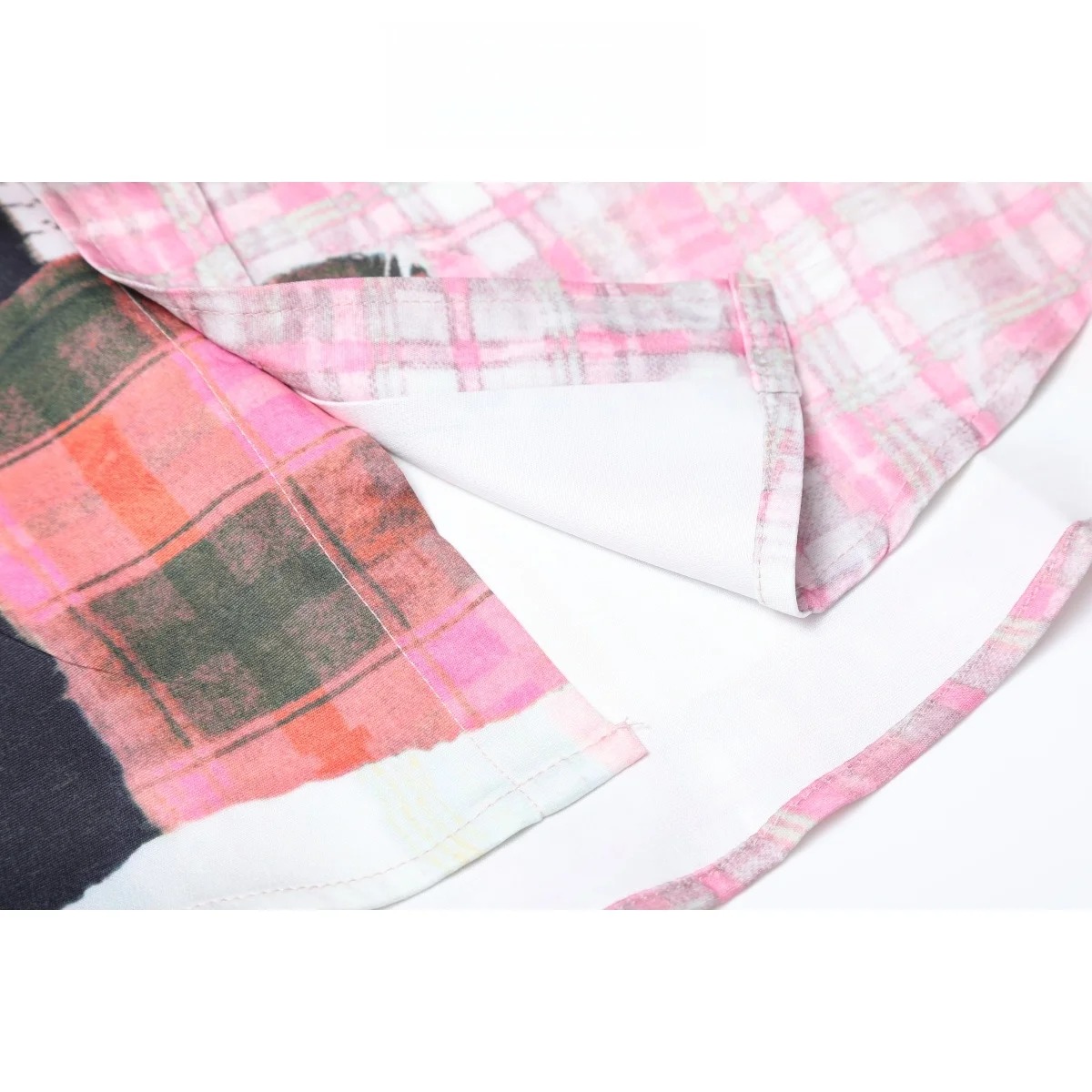 Annx2024 Эстетический художественный смысл в клетку стиле ретро с цветочным узором