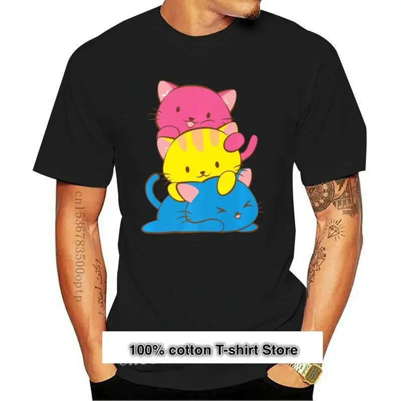 

Nuevo Pansexual Kawaii artístico de Anime lindo Pan orgullo Premium negro camiseta M-Tops Xxxl 2021 Unisex Camiseta Tee camisa