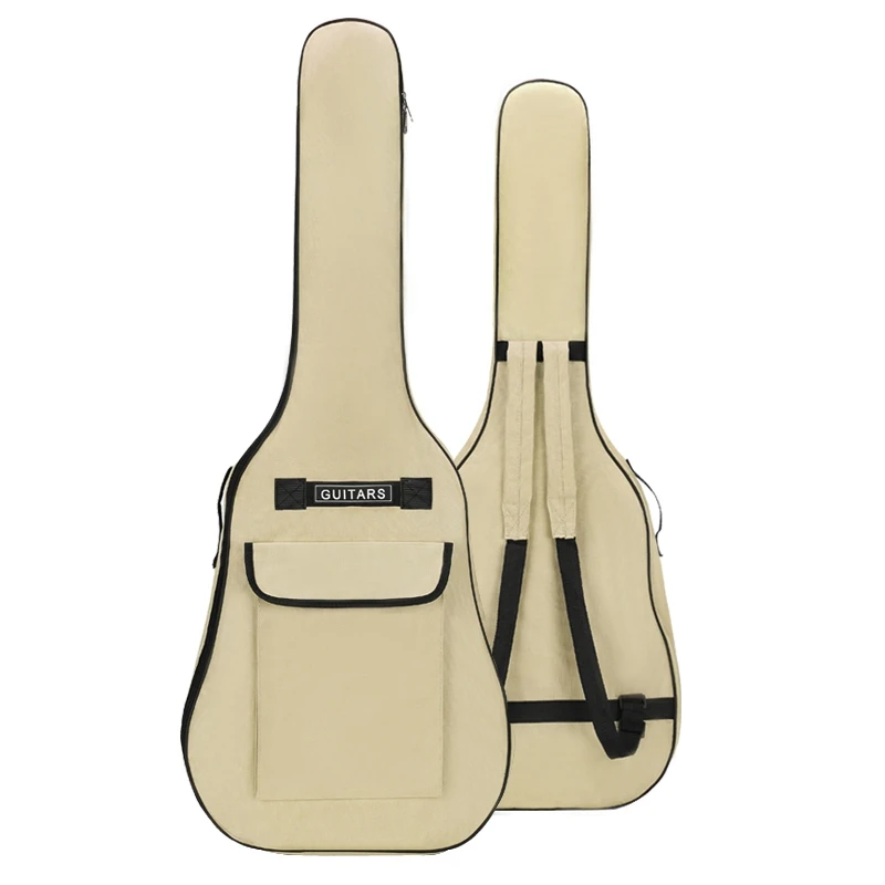 

40/41 Inch Waterproof Oxford Fabric Guitar Case Gig Bag Double Straps Padded Cotton Soft 600D Oxford Fabric Backpack Case