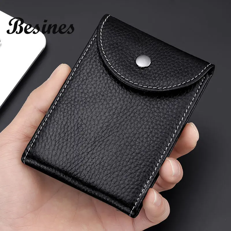 

Driver's license LEATHER HOLSTER card bag two in one multi-functional clip men's and