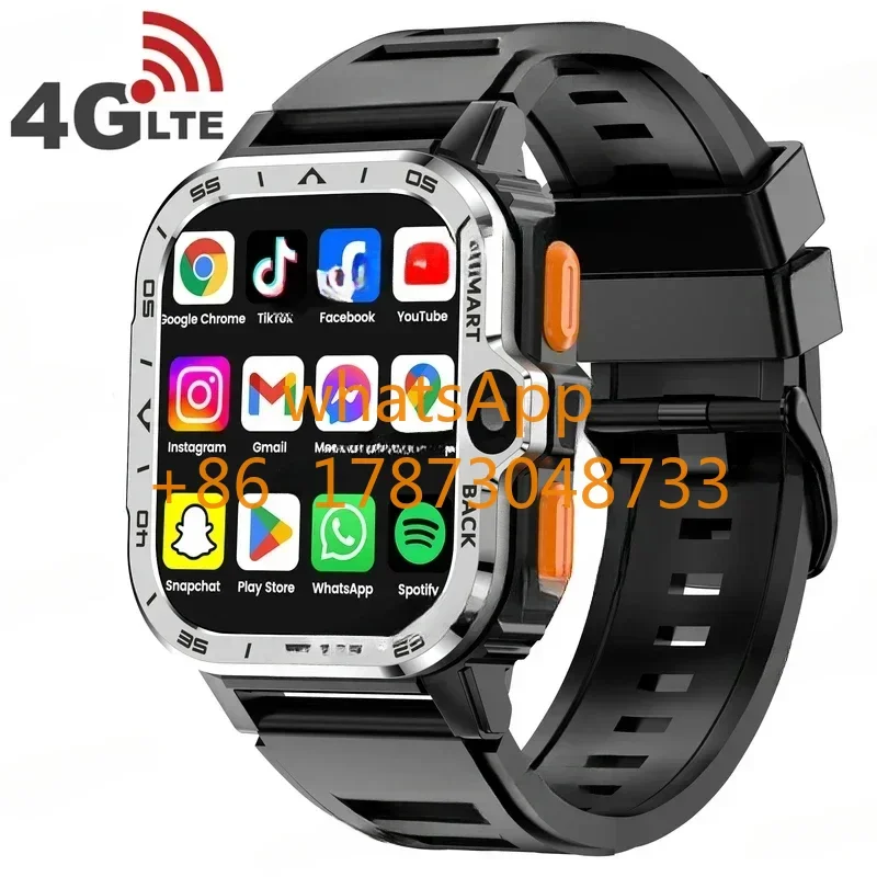 4G SIM-карта Android Смарт-часы 5G GPS WIFI S8 Ultra S9 Двойная камера Человек 2024 Женщины Мужчины