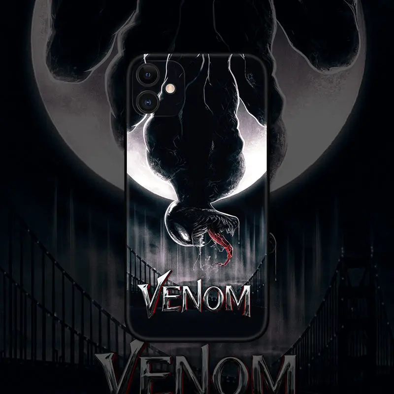 

Venom 2022 new For Xiaomi Redmi Note 10S 10 9T 9S 9 8T 8 7S 7 6 5A 5 Pro Max Soft Black Phone Case TPU Soft silicon shell