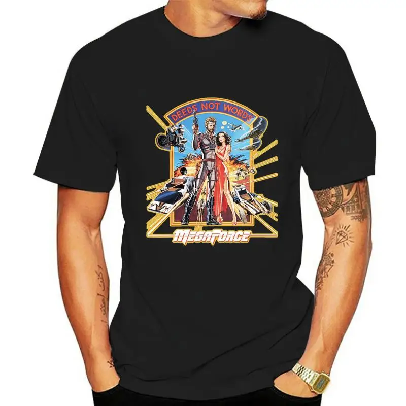 

Megaforce 80s B экшн-карикатура вентилятор Футболка
