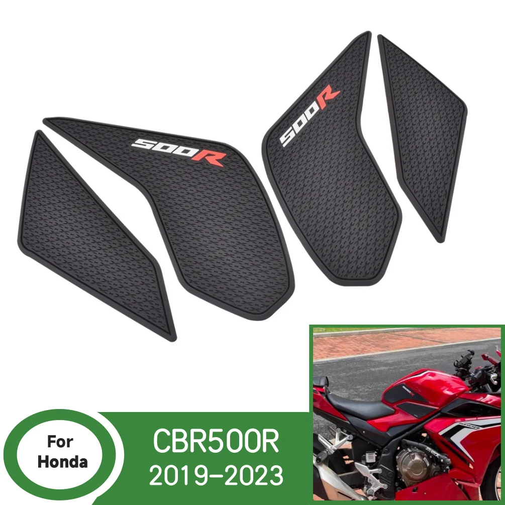 Фото Наклейки на топливный бак CBR500R, противоскользящие наклейки на крышку бензобака, защитная накладка для Honda CBR 500R 2019-2023 2022 2021, аксессуары для мотоциклов №1