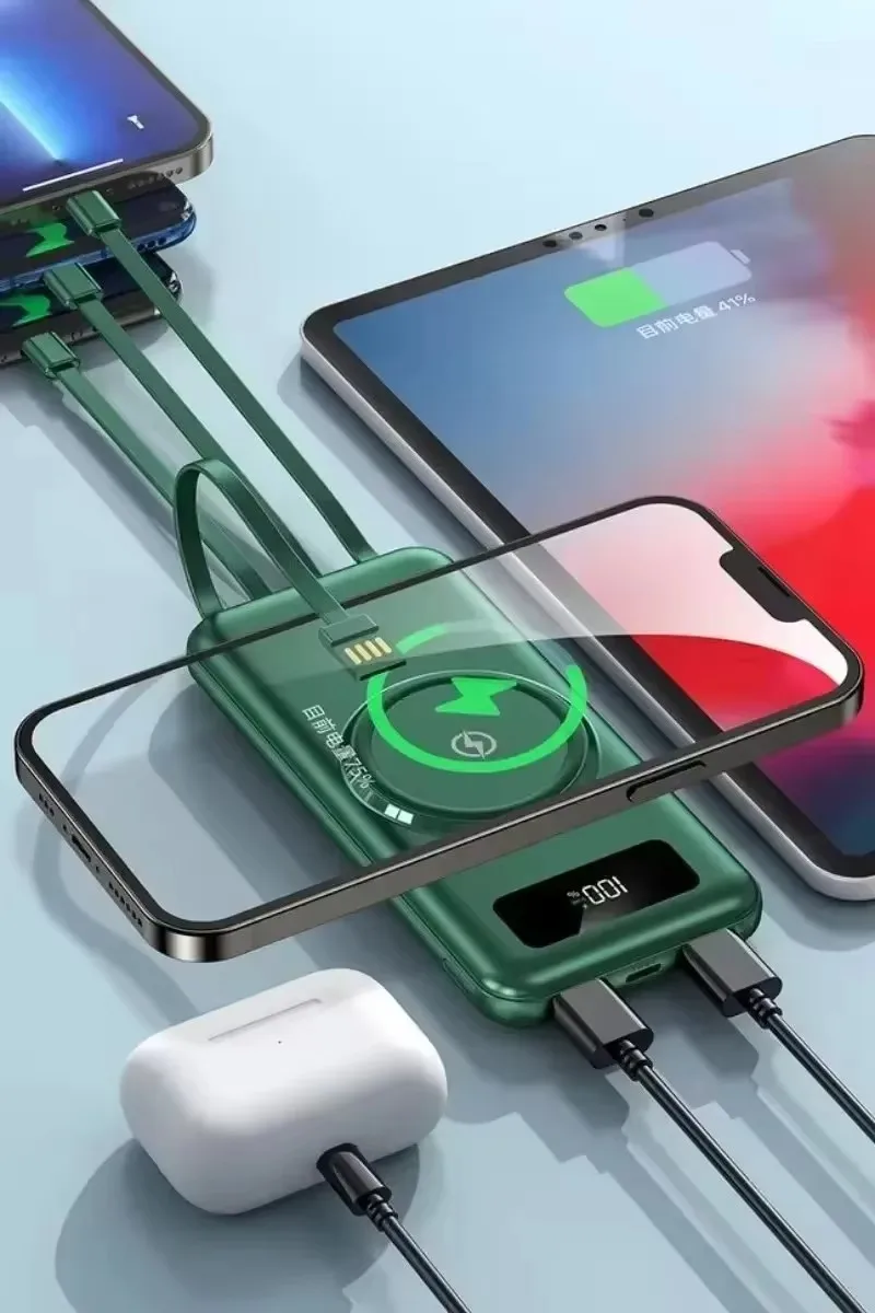 200000 Новый мобильный аккумулятор четыре в одном с сверхбыстрой зарядкой MAh