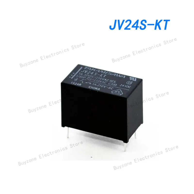 

10pcs/lot JV24S-KT General Purpose Relays Power 5A 24VDC