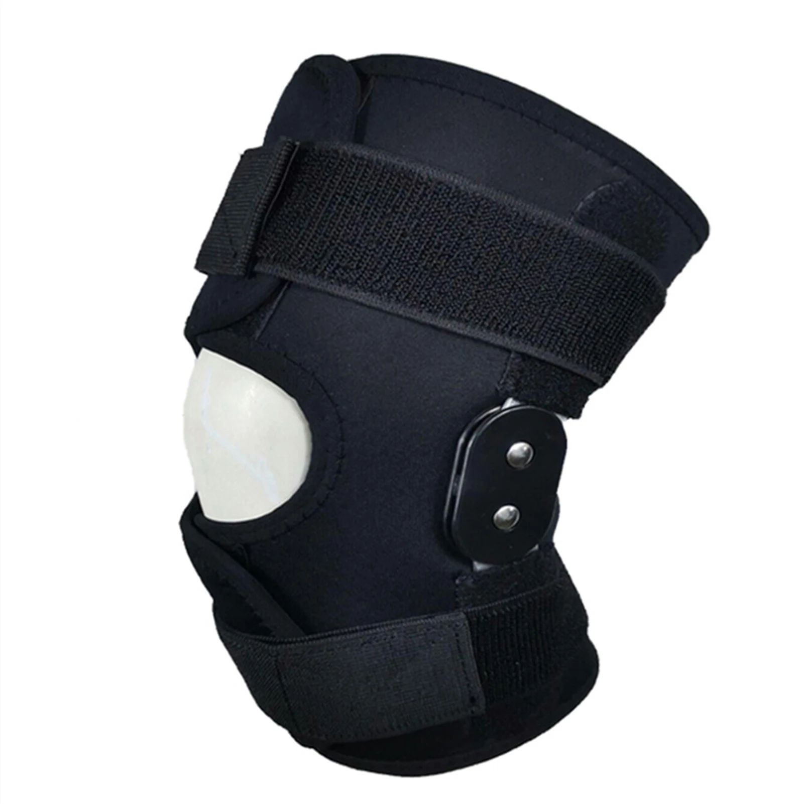 

1pc Men Women Running Strains Walking Removable Aluminum Hinges Sports Wear Durable Knee Brace Non Slip Riding Basketball