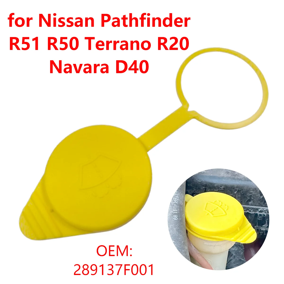 

289137 F001 Автомобильная крышка бачка для омывающей жидкости для Nissan Pathfinder R50 R51 Terrano R20 Mistral Navara D40