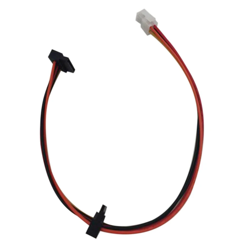 ATX Motherboard 4Pin to 2-Port Serial ATA SATA Hard Drive Adapter Power Cable for Lenovo IPC and Tax Controller 18AWG |