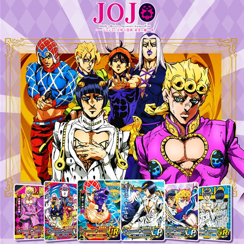 

150PCS Anime JoJo Bizarre Adventure Golden Wind Peripherals Game Characters Collection Cards Hobby Children Toy Holiday Gift
