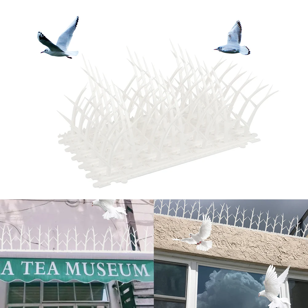 

Bird Spikes Plastic Repeller Bird Fence Wall Spikes Repellent Plastic Anti Bird Stainless Steel Spike Strip Bird Scarer Repeller