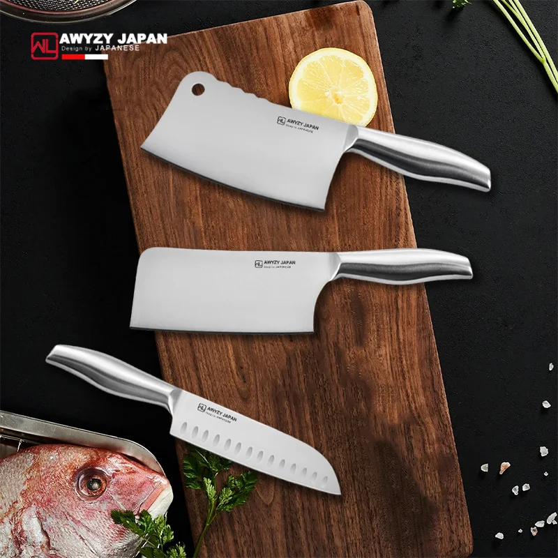 Японские кухонные ножи шеф-повара сантоку профессиональный резец из нержавеющей