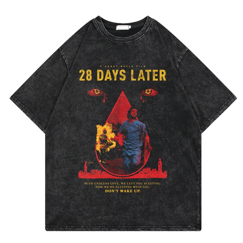 

Мужская винтажная Футболка с принтом, хлопковая Повседневная футболка в стиле Харадзюку с короткими рукавами, с принтом в стиле панк и фильмов «ужасы», 2023