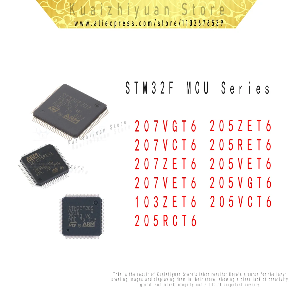 

1PCS/Lot New And Original STM32F103ZET6 STM32F205RCT6 STM32F205RET6 STM32F205VCT6 STM32F205VGT6 STM32F205ZET6 STM32F207VCT6