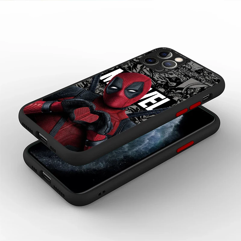 Фото Чехол для телефона Marvel Deadpool для iPhone 16, 15, 11, 12, 13, 14, Pro Max 16 Plus 12 Mini 7, 8 XR XS 15Pro MAX 16e, чехол №2