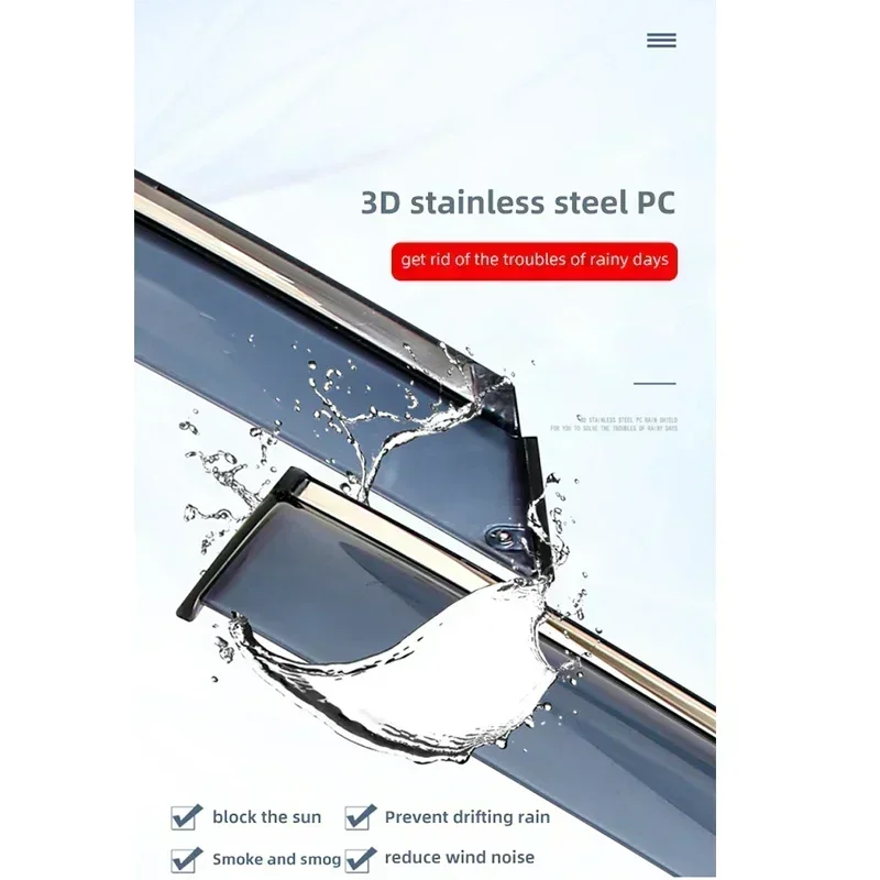 Автомобильный козырек на боковое окно для Toyota Highlander XU70 Kluger 2020~2023 2022 молдинг