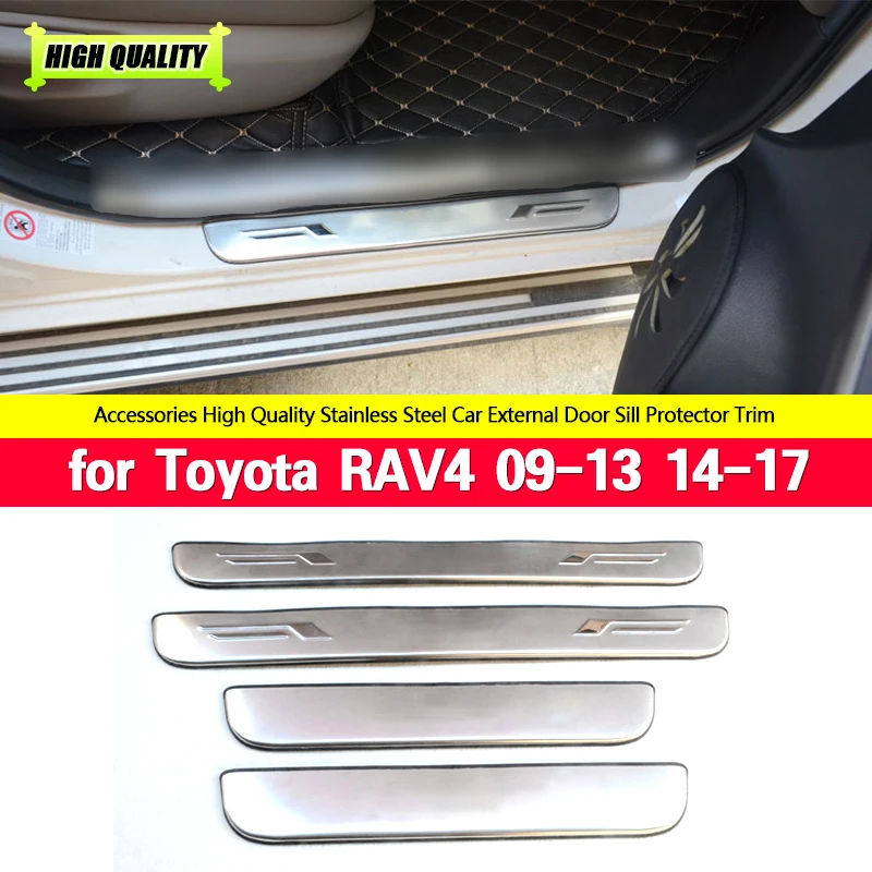 Накладка на порог из нержавеющей стали для Toyota RAV4 2009-2013 2014-2017 |