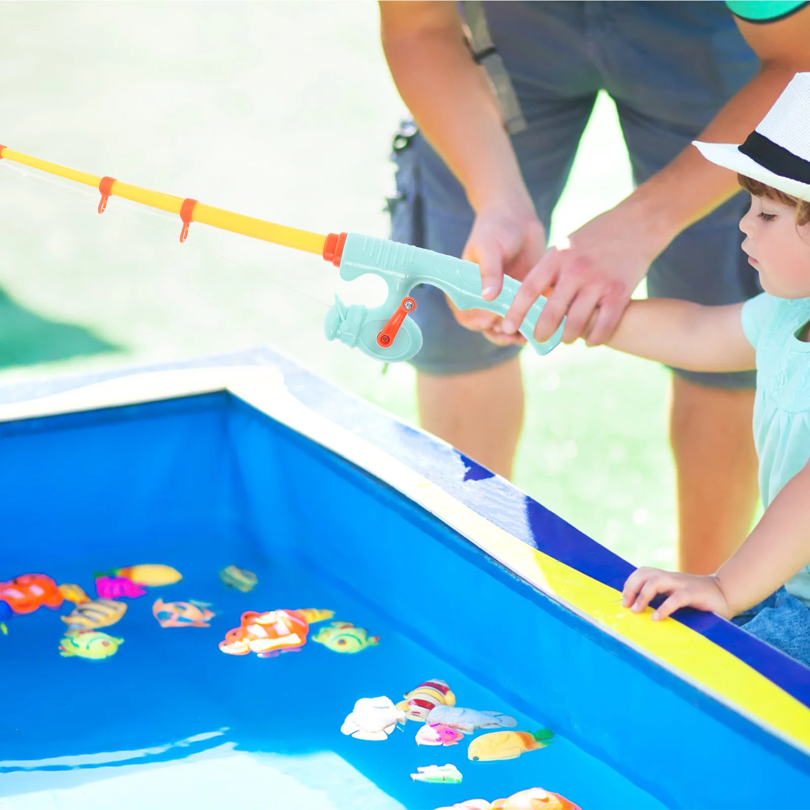 

Small Fishing Rod Children Kindergarten Toy Pole Educational Plaything Hands-on Magnetic