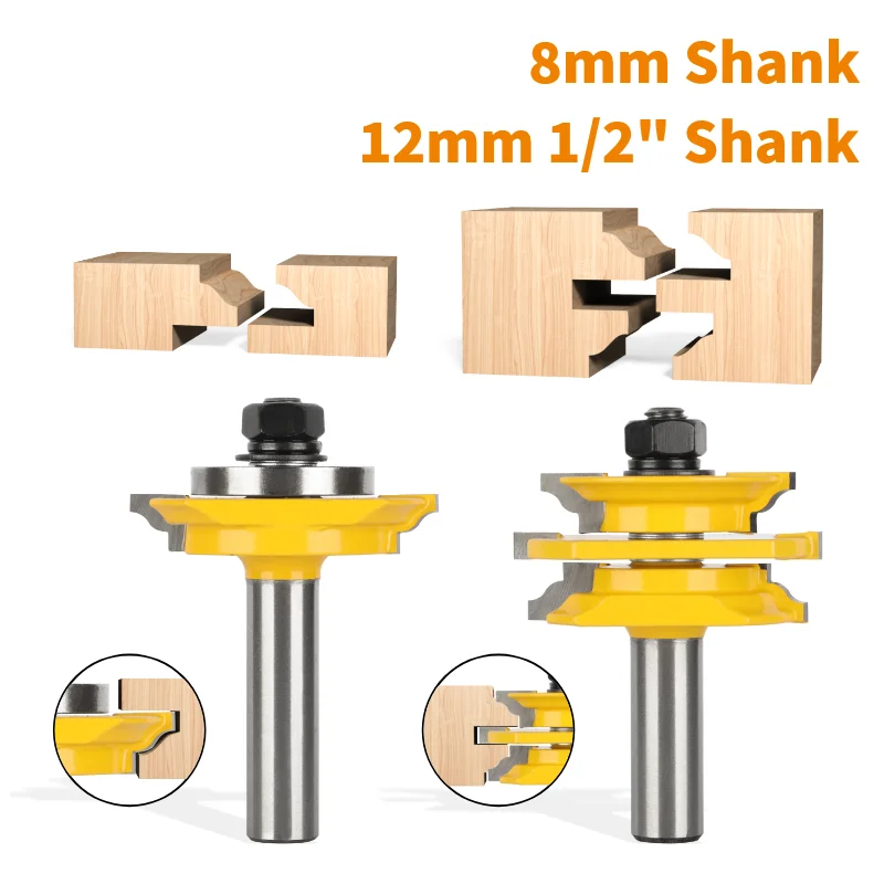 

Recoverable Bead Glass Door Bit Set Wood Cuttter Alloy Carbide Router Bit Woodworking Milling Cutter For Wood Face Mill