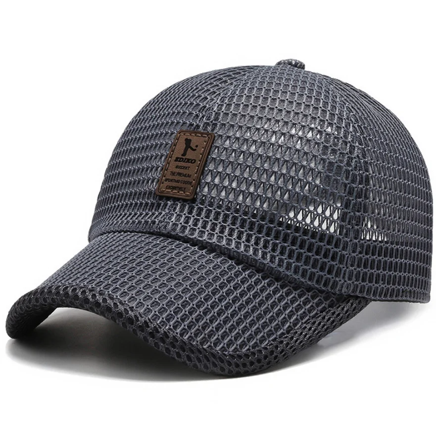 

New Arrival Adult Unisex Mesh Baseball Caps Adjustable Cotton Breathable Comfortable Sunshade Sun Hat Snapback Caps