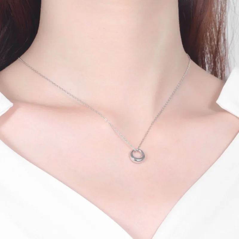 Женское колье ENSHIR простое подходящее ко всему колье-чокер с цепочкой до ключиц