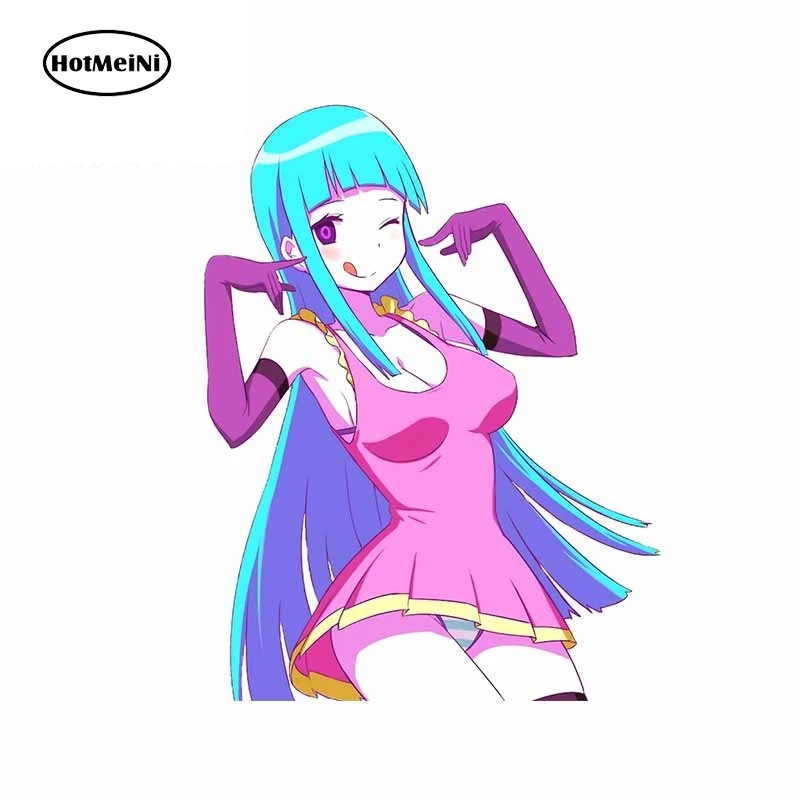 

13cm x 10.1cm for Cute Girl In Pink Dress Anime Vivid Car Stickers Surfboard Decal Waterproof Laptop Car Assessoires