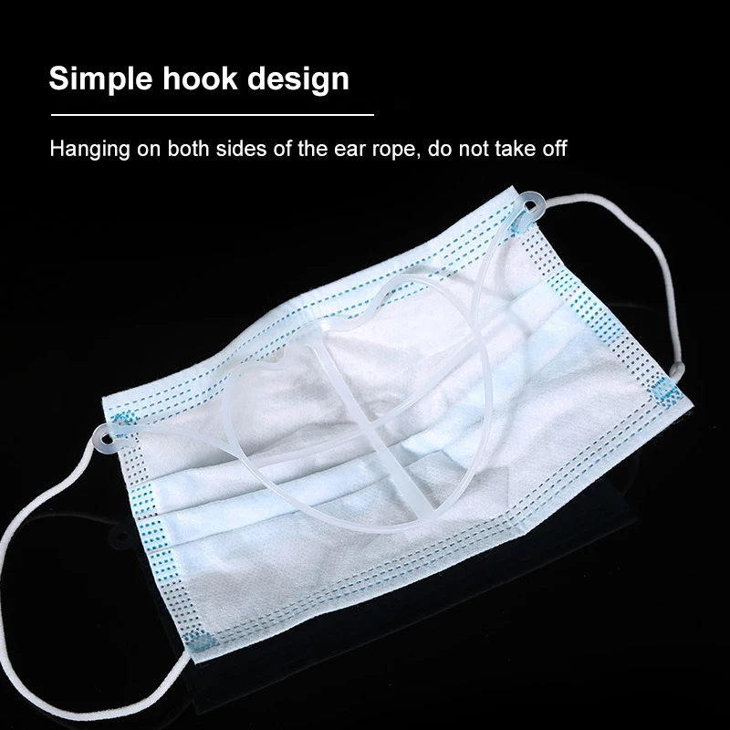 

1/3pcs 3D Mask Bracket Breathable Face Protection Stand Breathable Breathing Space Increase Nose Protect PE Mask Holder Inner