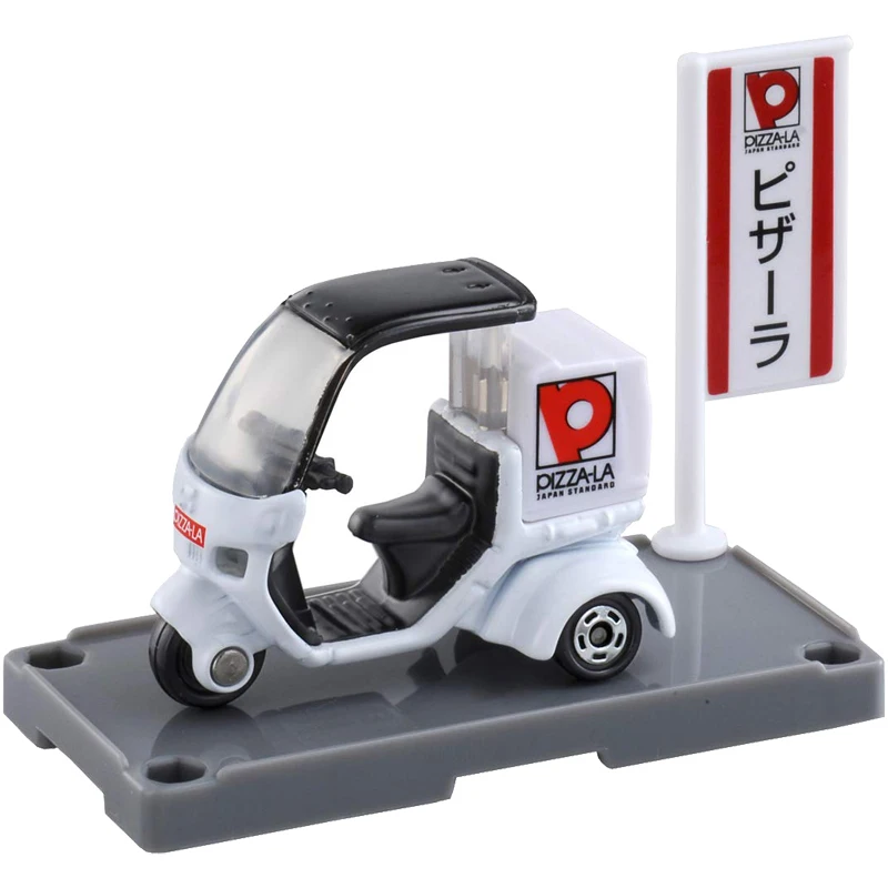 

Takara Tomy Tomica 99 102762 Pizza-La Delivery Bike Scale 1/39 Car Kids Toys Miniature Vehicle Diecast Metal Model Collectibles