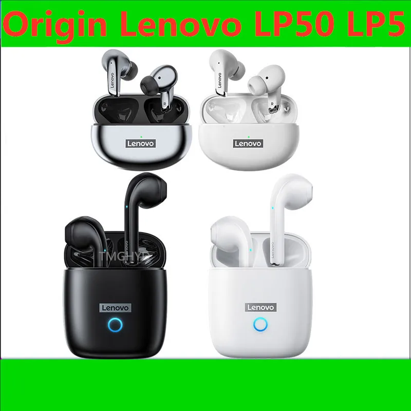 

Оригинальные Lenovo LP50 TWS белые Bluetooth-наушники, стерео Водонепроницаемые силиконовые беспроводные наушники LP5, наушники с микрофоном, оптовая п...