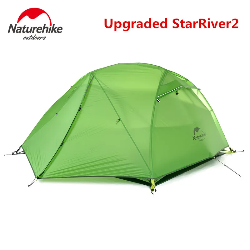 

Палатка Naturehike stled 2 уличная Ультралегкая, 20D силиконовая ткань, водонепроницаемая двухслойная, на 2 человек, для походов