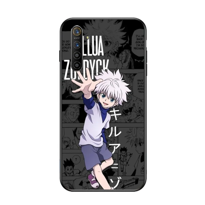 Черный мягкий чехол для телефона Hunter x Killua OPPO Find X5 X3 X2 A93 Reno 8 7 Pro A74 A72 A53