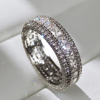 caoshi brilliant crystal cz wedding bands women delicate high quality accessories rings for wedding ceremony delicate jewelry