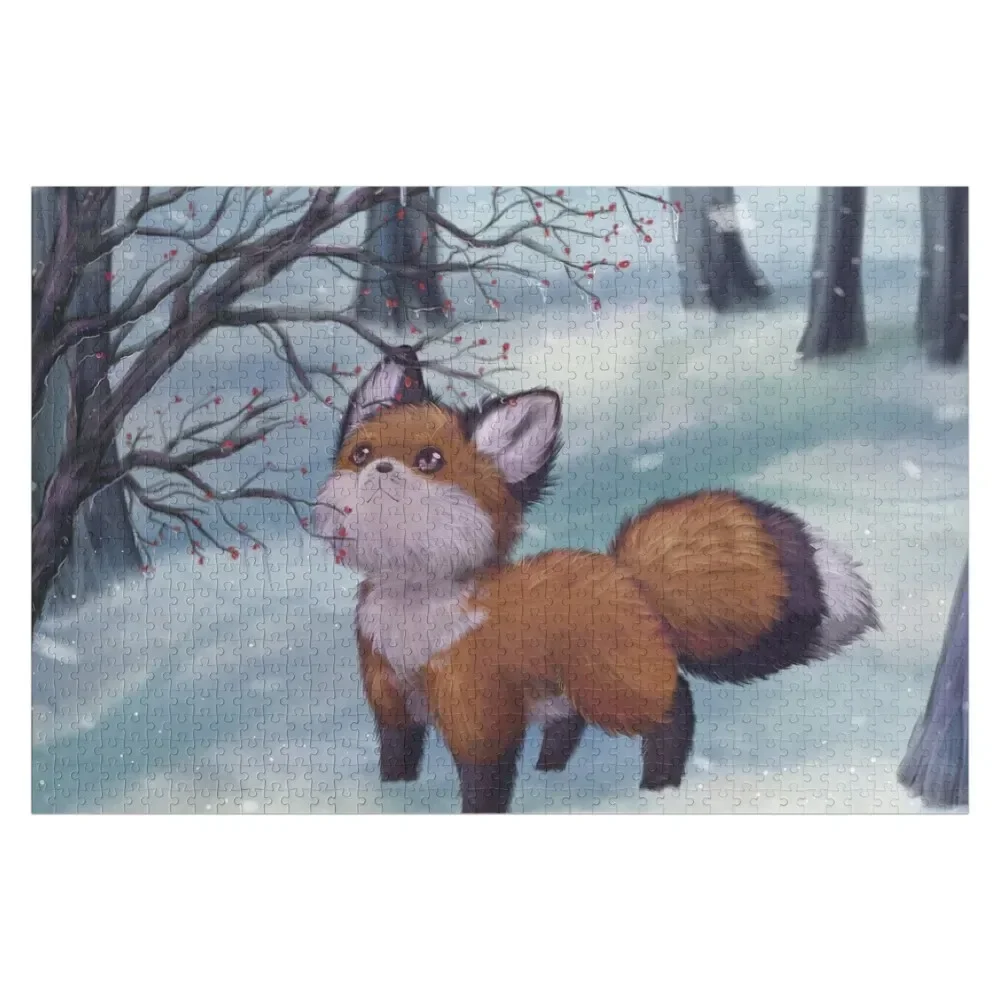 Пазл Холодное сердце зима красная лиса персонализированные детские подарки