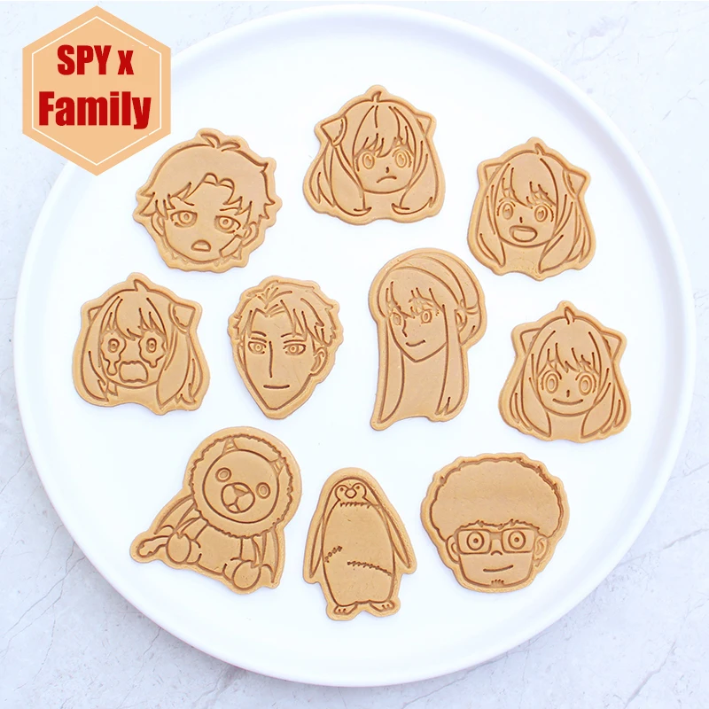 

Милый шпионский кулинарный резак в стиле аниме, форма для печенья, копировальный камень, кулинарный ремесло, комикс со стандартными рождест...